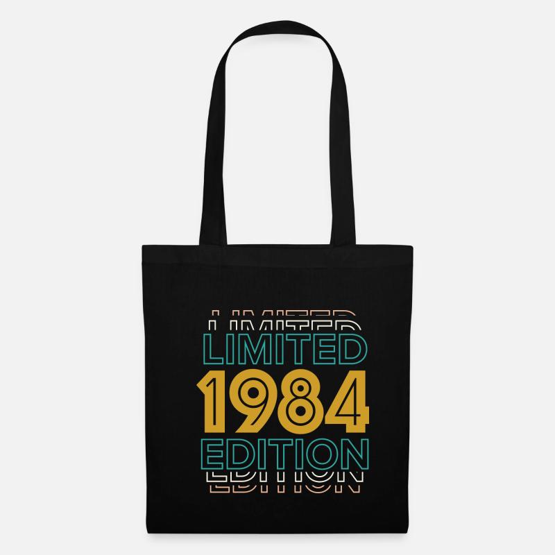 1984 Limited Edition Geburtstagsdesign - Stoffbeutel - Schwarz