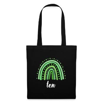 Green Rainbow Ten Years 10th Birthday - Sac en tissu - noir - Devant