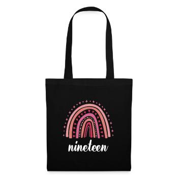 Red Rainbow dix-neuf ans 19e anniversaire - Sac en tissu - noir - Devant