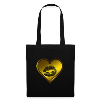 Kiss Heart - Tote Bag - black - Front