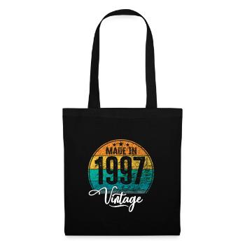 Vintage Made in 1997 Year of birth 1997 Birthday - Tote Bag - black - Front