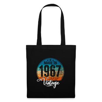 Vintage Made in 1967 Year of birth 1967 Birthday - Tote Bag - black - Front
