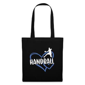 Sport Heart Handball - Stoffbeutel - Schwarz - Vorne
