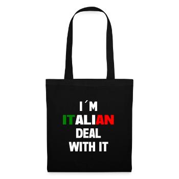 Je suis italien - Sac en tissu - noir - Devant