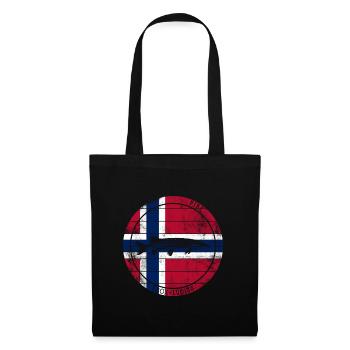 Pêche au brochet Pêche Poissons prédateurs Norvège - Sac en tissu - noir - Devant