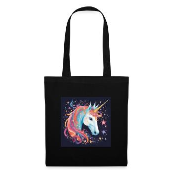 Juste une licorne - Sac en tissu - noir - Devant