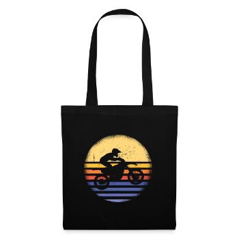 Sport Retro Sunset Motocross - Sac en tissu - noir - Devant