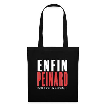 Retraite enfin Peinard Cadeau retraite retraité - Sac en tissu - noir - Devant