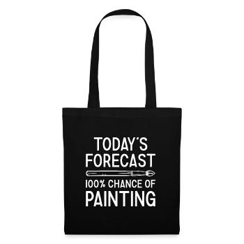 Peintre Peinture prévisionnelle d’aujourd’hui - Sac en tissu - noir - Devant