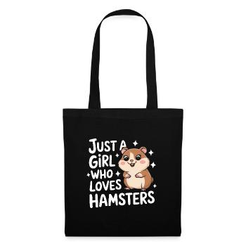 Hamster - Stoffbeutel - Schwarz - Vorne