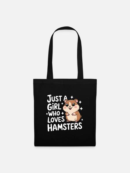 Hamster - Stoffbeutel - Schwarz