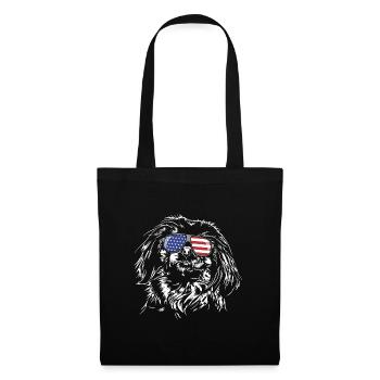 Beijing Amérique Flag Lunettes de soleil Chiens Wilsigns - Sac en tissu - noir - Devant