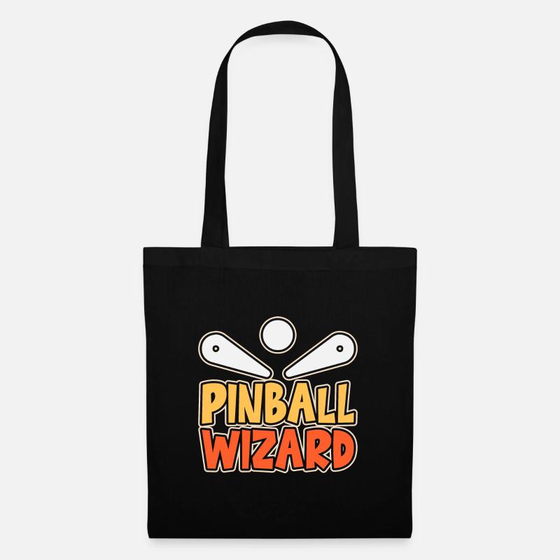Pinball Wizard Pinball Machine Lettering Gift - Tote Bag - black