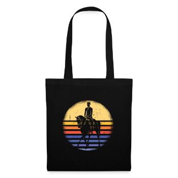 Sport Retro Sunset Equestrian - Stoffbeutel - Schwarz - Vorne