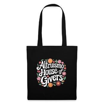 Altruisme Don désintéressé Donner d’école - Sac en tissu - noir - Devant