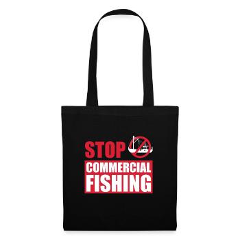Stop Commercial Fishing and save the World - Tote Bag - black - Front