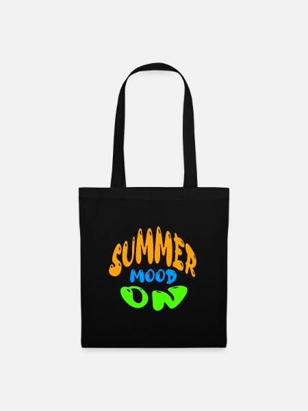 Summer Mood On - Stoffbeutel - Schwarz
