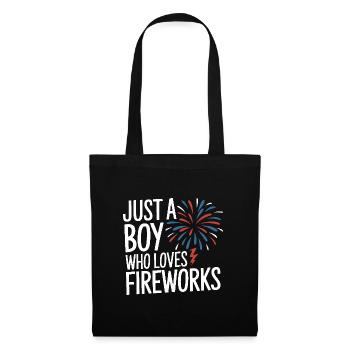 Pyrotechniker Feuerwerk Pyrotechnik - Stoffbeutel - Schwarz - Vorne