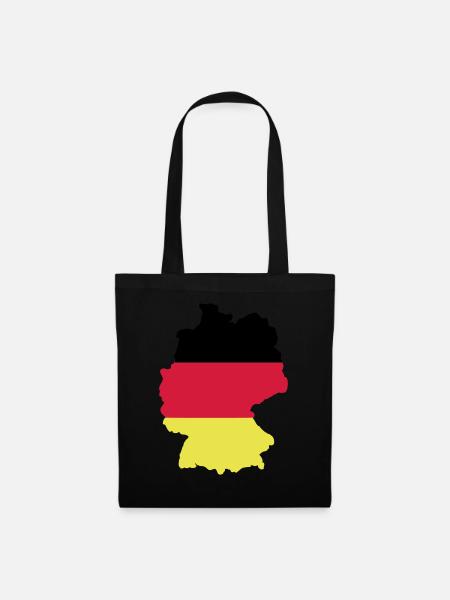 Deutschlandflagge - Stoffbeutel - Schwarz