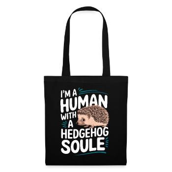 Hedgehog Spiny Animal Hedgehog - Tote Bag - black - Front