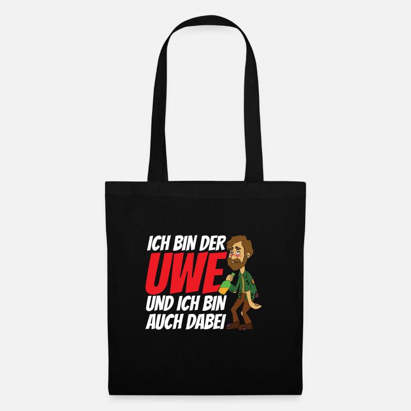 Ich bin der Uwe und bin auch dabei - Stoffbeutel - Schwarz