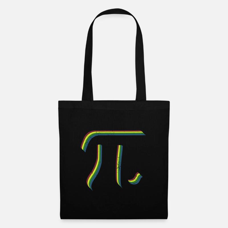 Math Pi-Symbol Pi - Stoffbeutel - Schwarz