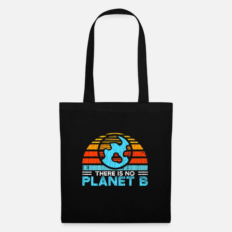 No Planet B - Stoffbeutel - Schwarz
