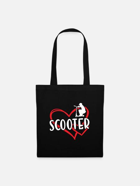 Sport Heart Scooter - Stoffbeutel - Schwarz