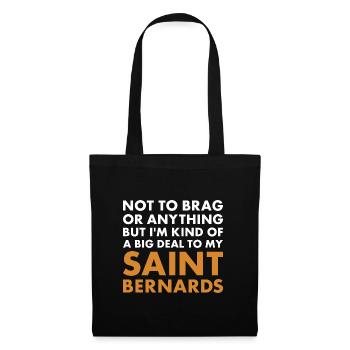 Je suis un gros problème pour mon Saint-Bernard - Sac en tissu - noir - Devant
