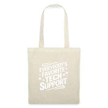 Technischer Support Computerfreak Nerd - Stoffbeutel - Natur - Vorne