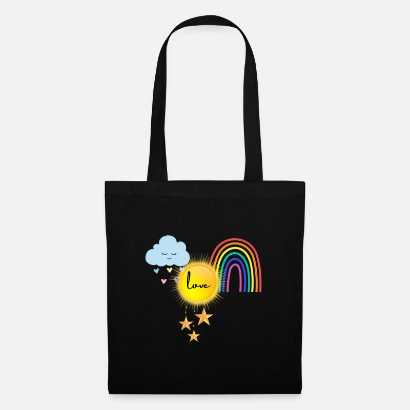 love - Linas first design - Stoffbeutel - Schwarz