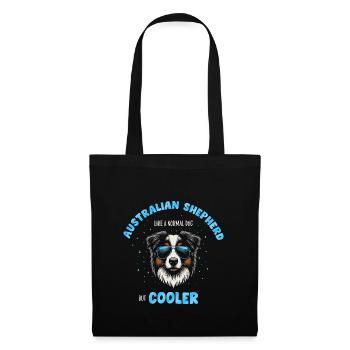 Aussie - like a normal dog but cooler turquoise - Tote Bag - black - Front