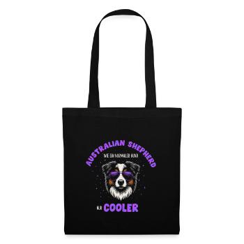 Aussie - like a normal dog only cooler purple - Tote Bag - black - Front
