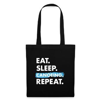 Canoeist Eat Sleep Canoeing - Tote Bag - black - Front