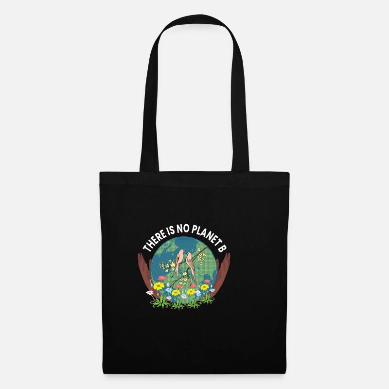no planet b - Stoffbeutel - Schwarz