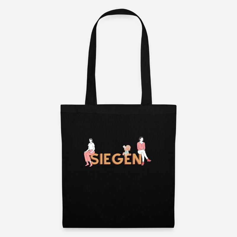 Siegen - Siegerland - Stoffbeutel - Schwarz
