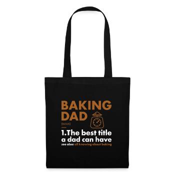 Boulanger Papa Définition Cuisson - Sac en tissu - noir - Devant