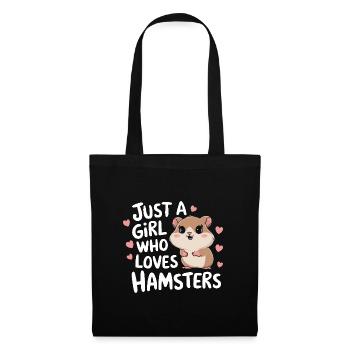 Hamster - Stoffbeutel - Schwarz - Vorne