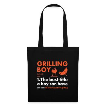 Griller Boy Definition Grilling - Tote Bag - black - Front