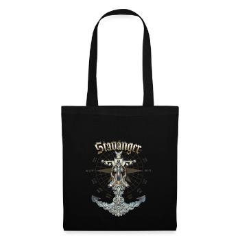 Stavanger Anchor Nautical Sailing Boat Summer - Tote Bag - black - Front
