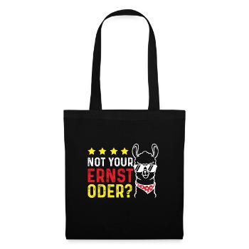 Not your Ernst Alpakka - Stoffbeutel - Schwarz - Vorne