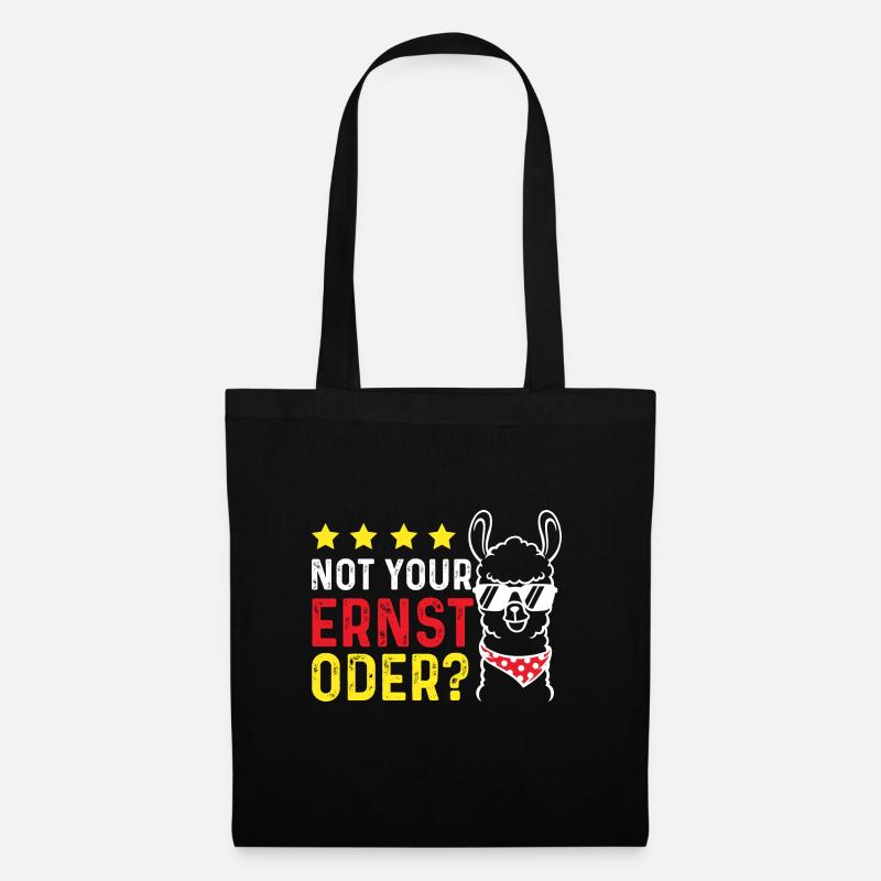 Not your Ernst Alpakka - Stoffbeutel - Schwarz