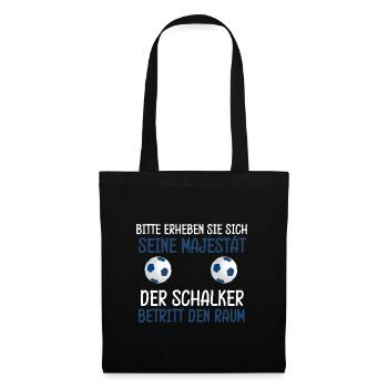 Schalker cooler Spruch Schalke Fan Fußball - Stoffbeutel - Schwarz - Vorne