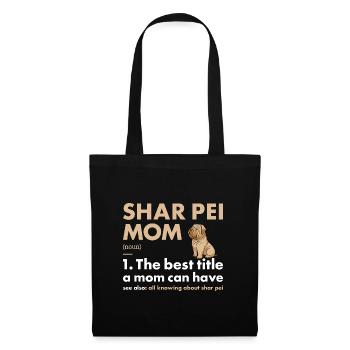 Shar Pei Mom Definition - Stoffbeutel - Schwarz - Vorne