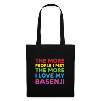 Dog More People I Met The More I Love My Basenji - Tote Bag - black - Front