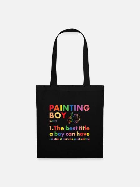 Painter Boy Definition Painting - Stoffbeutel - Schwarz