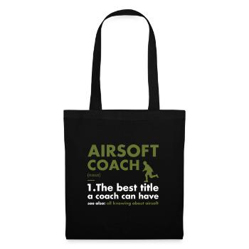 Sport Coach Definition Airsoft - Tote Bag - black - Front
