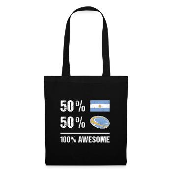 Argentina 50% Rugby 100% Awesome Argentina Rugby - Tote Bag - black - Front