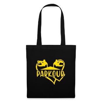 Traceur Heart Parkour - Sac en tissu - noir - Devant