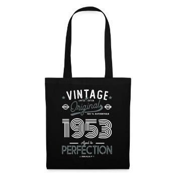 AGE TO PERFECTION 1953 birthday gift 69 years - Tote Bag - black - Front